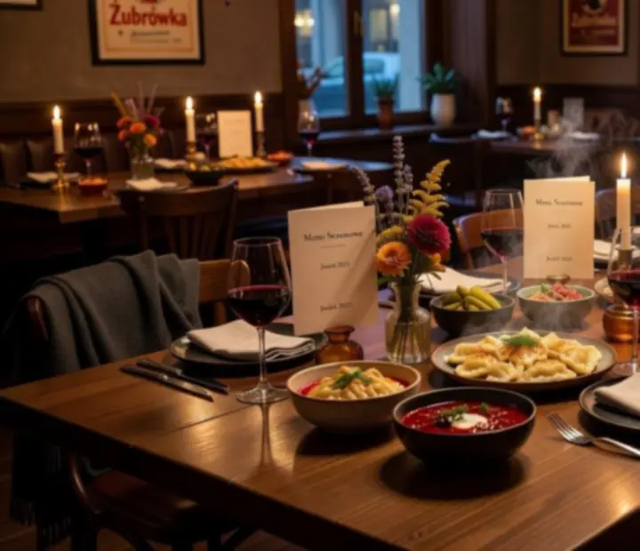 Długi stół w restauracji Wonderstar s. r. o. przygotowany na prywatne wydarzenie z elegancką aranżacją stołu.